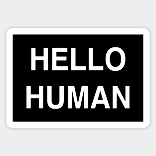 Hello Human Sticker